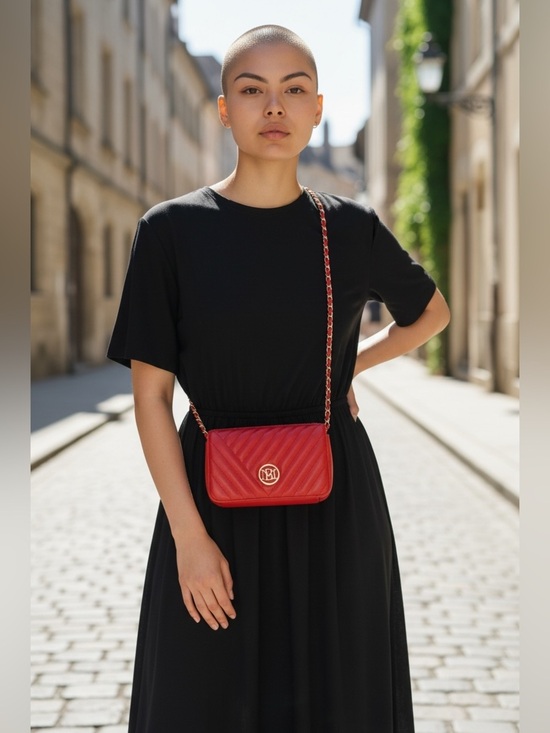 Badgley Mischka Handbags - Badgley Mischka NWOT Red Quilted Crossbody Bag